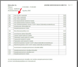 Kausiveroilmoituksesta löytyy muutoksen jälkeen vain yksi yleisen verokannan arvonlisäveroprosentti